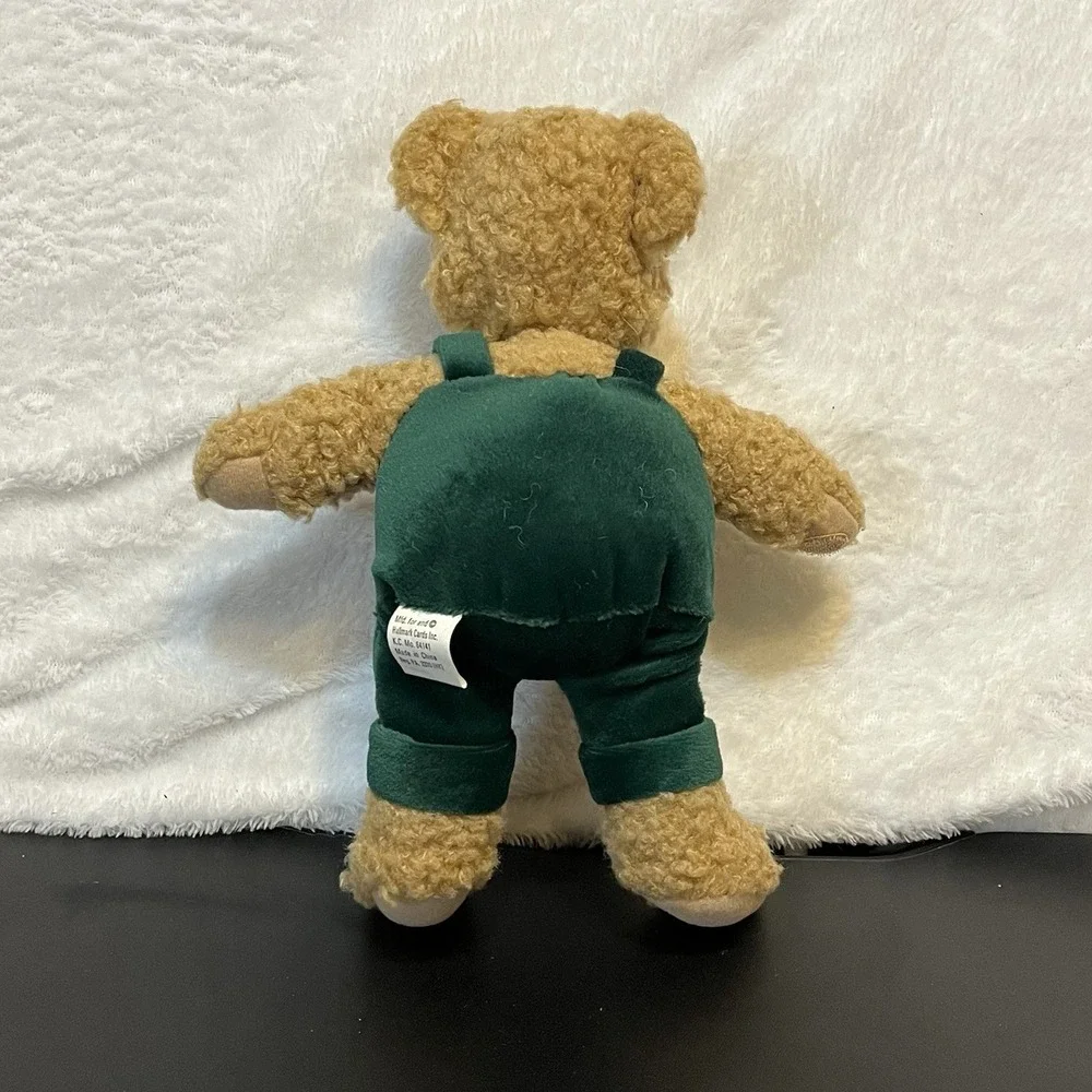 Hallmark Kiss Kiss Mistletoe Stuffed Teddy Bear Replacement Snowflake Bibs Green